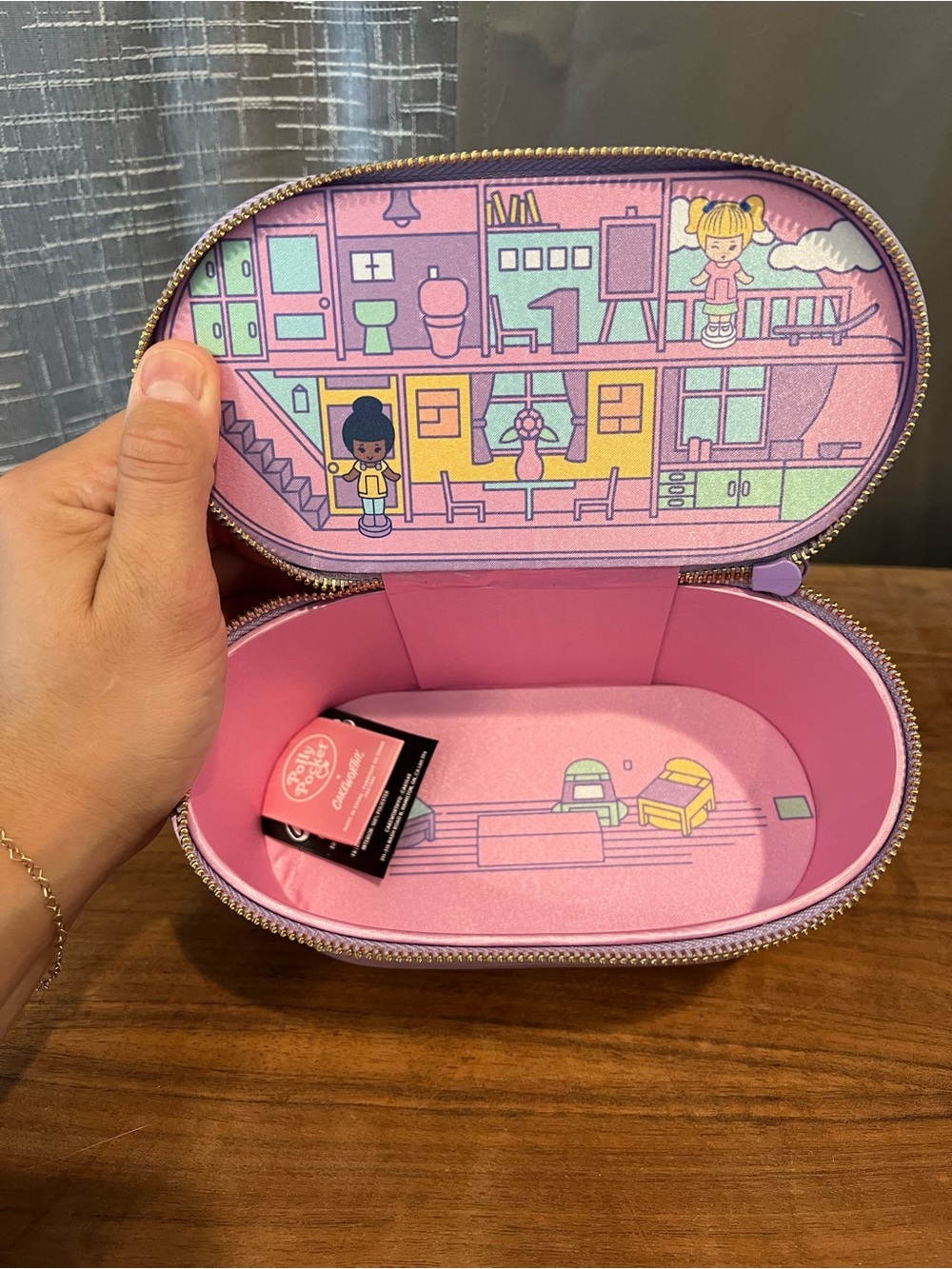 Polly Pocket Pink Cosmetic Case - Picture 4 of 4